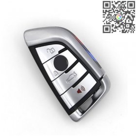 Remote Key 4 Buttons 315/433/868mhz Silver Side for BMW CAS4 F P
