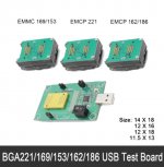 eMMC/eMCP 3in1 test socket eMMC programmer adapter reader BGA169