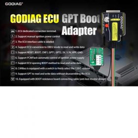 GODIAG ECU GPT Boot AD Connector for ECU Reading Writing No Disa