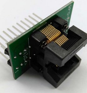 Simple SSOP20 to DIP20 IC test socket adapter SSOP20 0.65mm prog