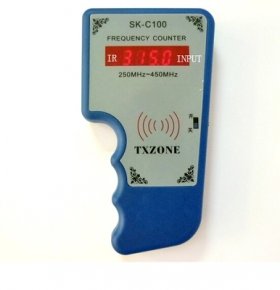 Hand held wireless IR Remote frequency counter 250-450Mhz