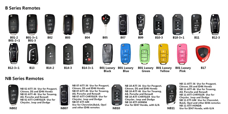 Universal Sub-remote key for KD900+ / KD600 / URG200 / KD200 / KD300 Remote maker