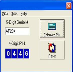 SuperCode Software for Nissan Pin Code Calculator by email