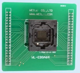 EBGA64 adapter for wellon programer BGA64 1.0mm pitch