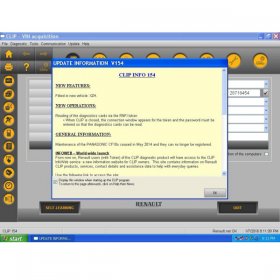 Multilanguage Renault CAN Clip software Can Clip for Renault V16