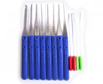 High quality Fold Pick Tool 12 pcs Color Blue Broken Key Remove