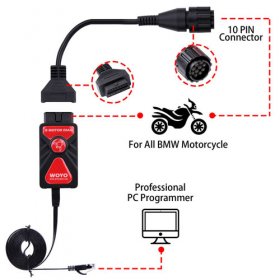 WOYO CTB008 BMW Motorcycle OBD2 Diagnostic Scanner Bluetooth 5.0