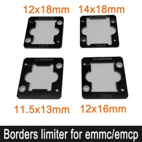 eMMC/eMCP size limiter for clamshell open top socket