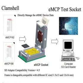 eMCP Test Socket Adapters BGA162 / BGA186 eMCP Test Socket Adapt