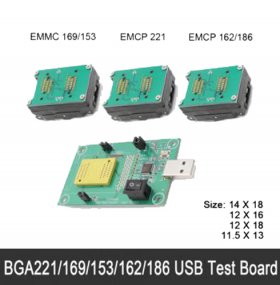 eMMC/eMCP 3in1 test socket eMMC programmer adapter reader BGA169