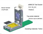 eMMC30 Test Socket Adapters eMMC nand flash data recovery