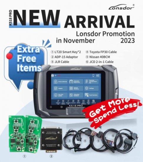 Lonsdor K518 PRO Full Version K518PRO All In One Key Programmer