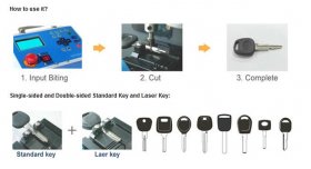 MIRACLE-A7 Key Cutting Machine Car Key Cutter