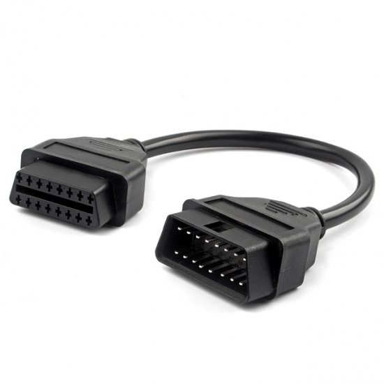 elm327 obd2 16pin extension cable 30cm 16pin male to female adap