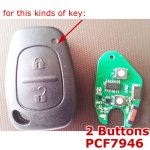 2 Buttons PCB (PCF7946) for Renault