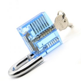 Transparent Visible Pick Cutaway Practice Padlock Lock Broken Ke