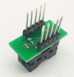 Simple MSOP10 to DIP10 IC test socket adapter SSOP10 0.5mm progr