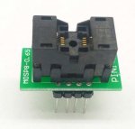 Simple MSOP8 to DIP8 IC test socket adapter SSOP8 0.65mm program