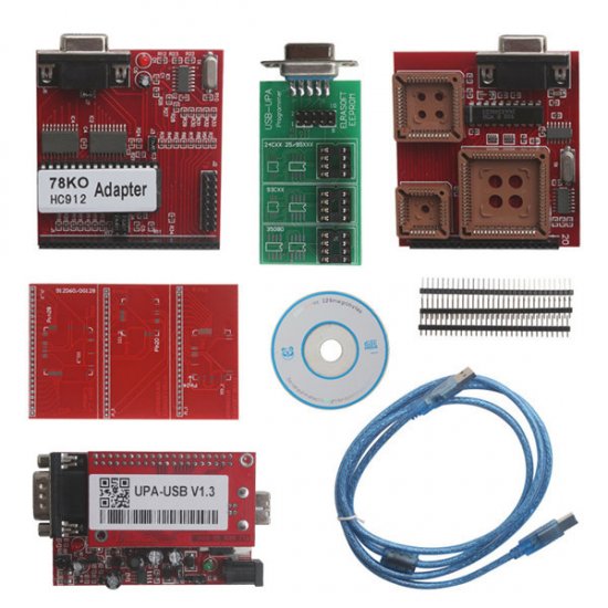 UUSP UPA USB Serial Programmer Full Set Red V1.3 UPA USB ecu pro