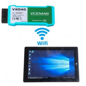 VXDIAG VCX NANO SDD for LandRover Jaguar WIFI with Chuwi Hi10 Ta