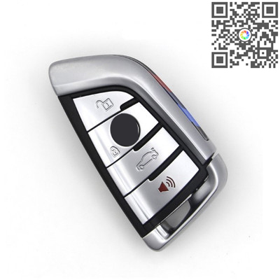 Remote Key 4 Buttons 315/433/868mhz Silver Side for BMW CAS4 F