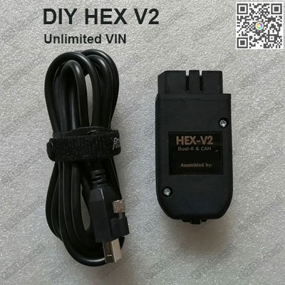 DIY VAG COM 19.6.2 HEX V2 Interface MQB HEX V2 unlimited VIN Cable