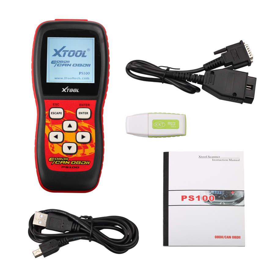 Xtool PS100 Code Reader Multi-language PS100 OBDII Can Scanner - Click Image to Close