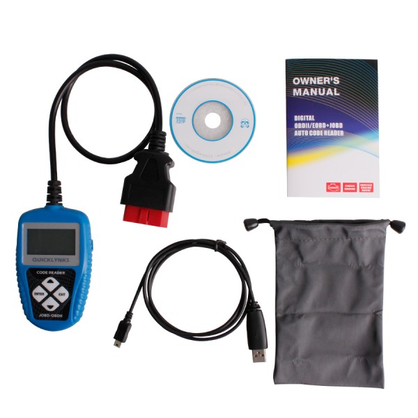 JOBD T46 Auto Code Reader T46 With OBDII 16PIN US European And A - Click Image to Close